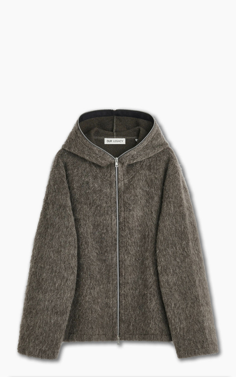 p*i様 OUR LEGACY FULL ZIP HOOD Grey 48 Our Legacy Full Zip Hood Mole Grey Mohair