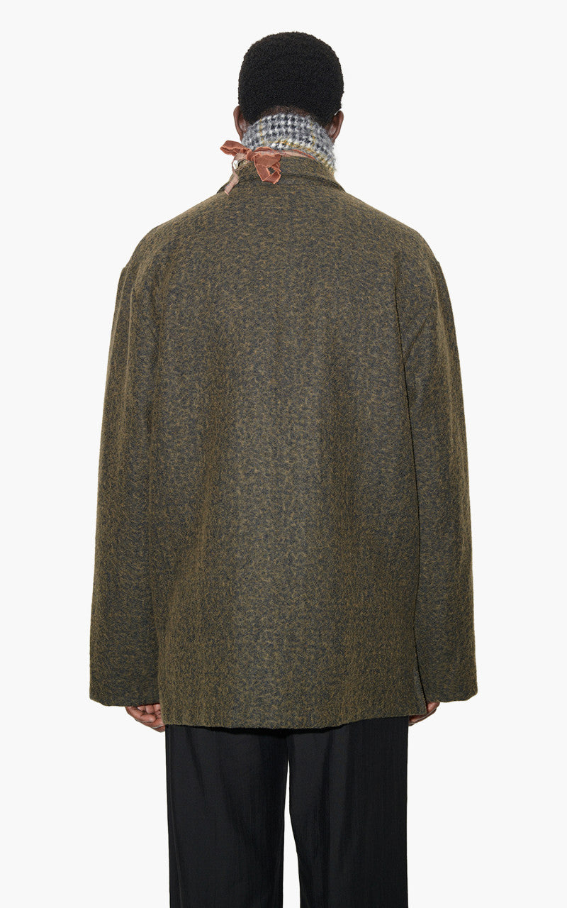 Our Legacy Haven Jacket Black/Moss Fuzz Wool