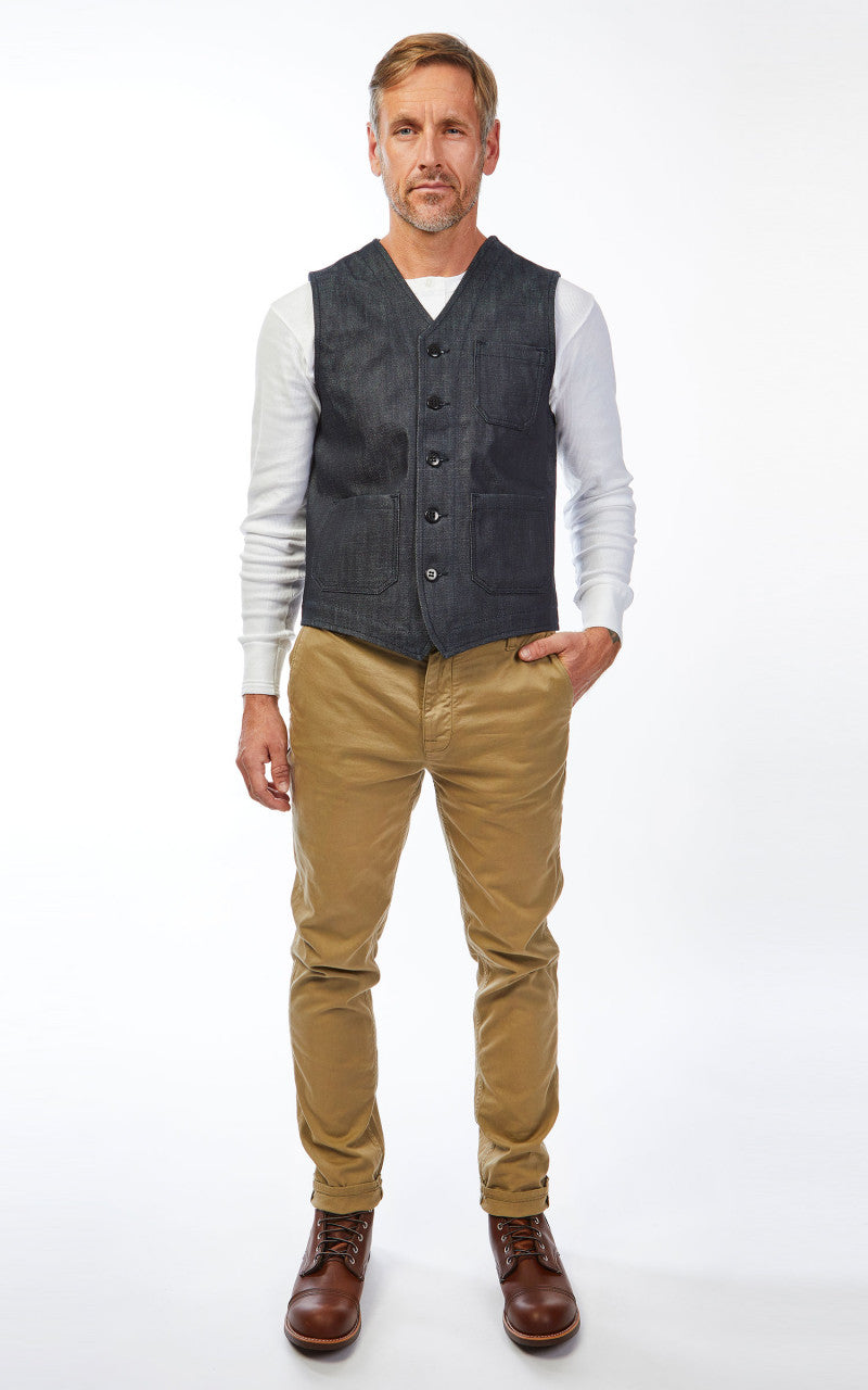 Pike Brothers 1937 Roamer Vest Metal Indigo
