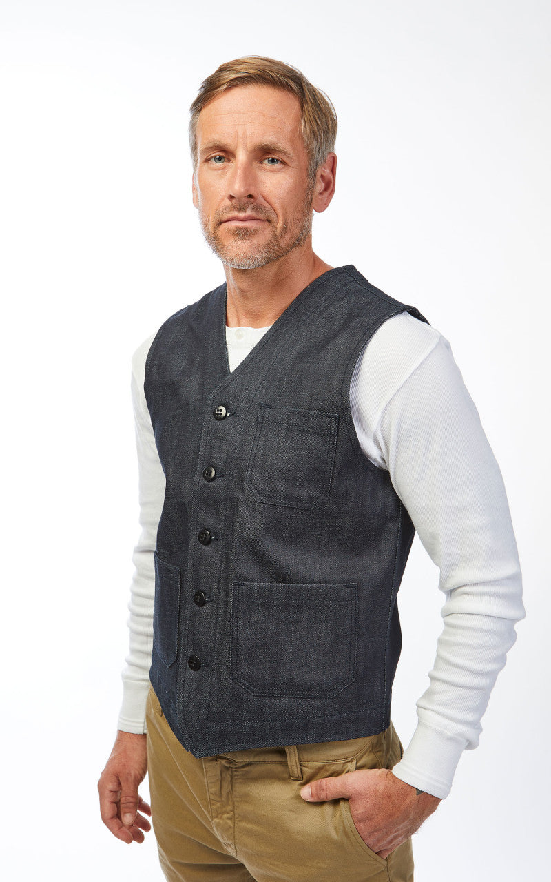 Pike Brothers 1937 Roamer Vest Metal Indigo