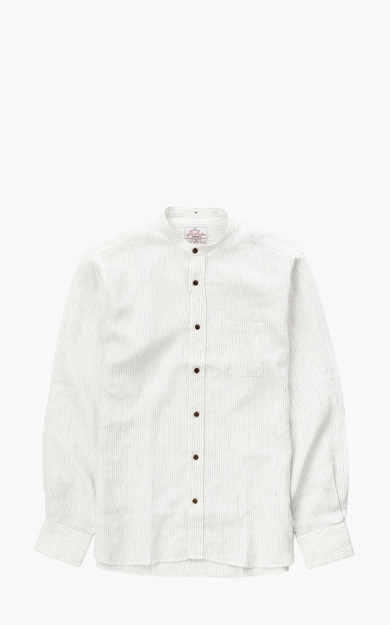 Pike Brothers 1923 Buccanoy Shirt Linen Blue White