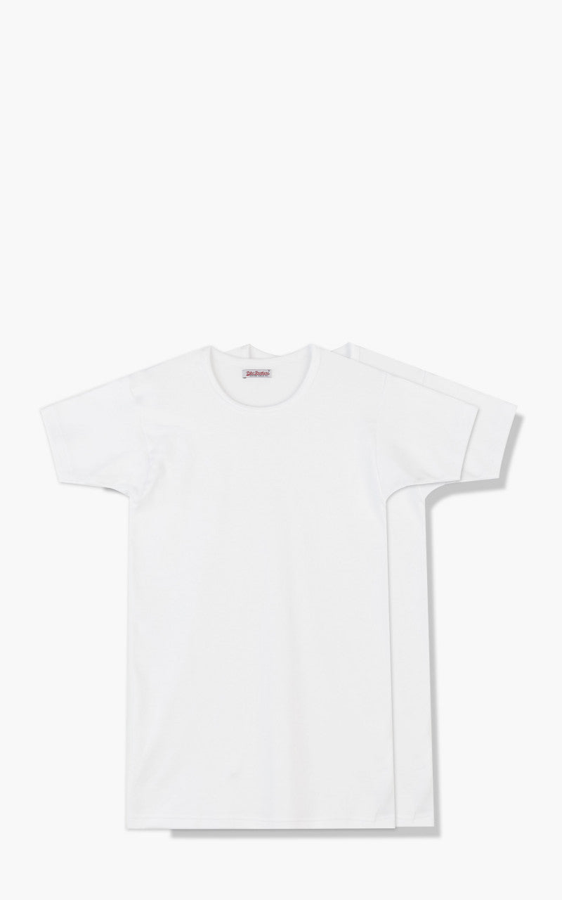 Pike Brothers 1947 Round Neck Tee 2-Pack White