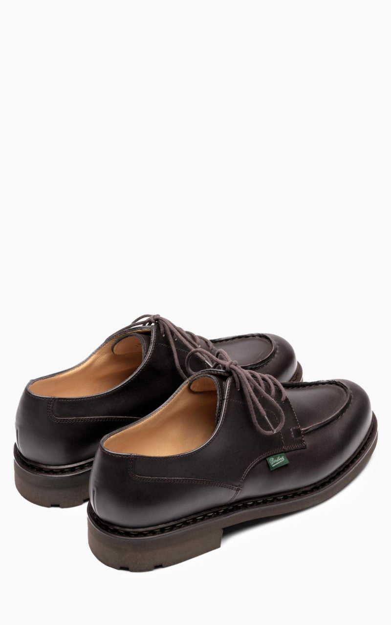 Paraboot CHAMBORD / NOIR　UK7.0 Paraboot Chambord Black Leather Derby Shoe – Drakes US