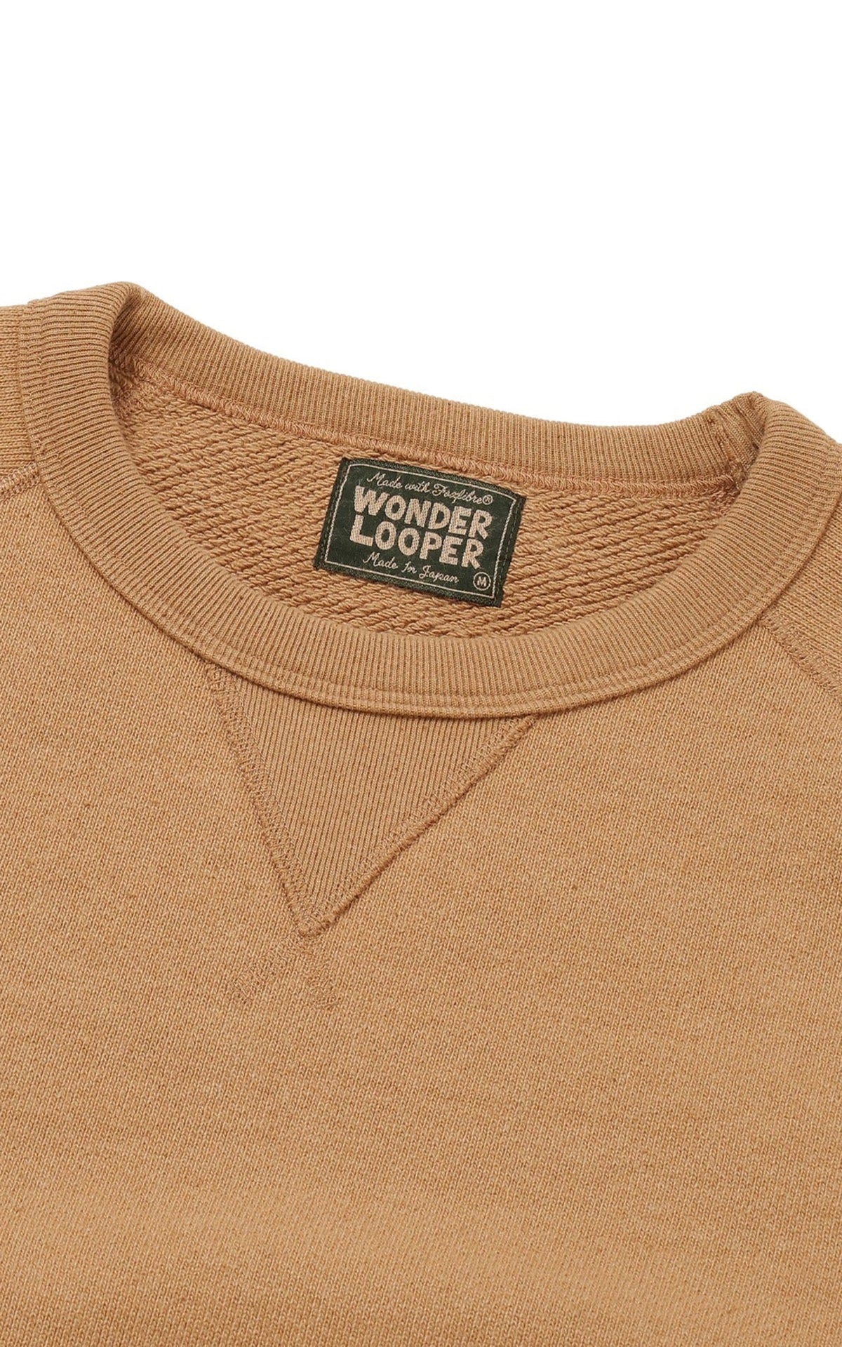 Wonder Looper Crewneck Foxfibre® Double Heavyweight French Terry Coyote 80