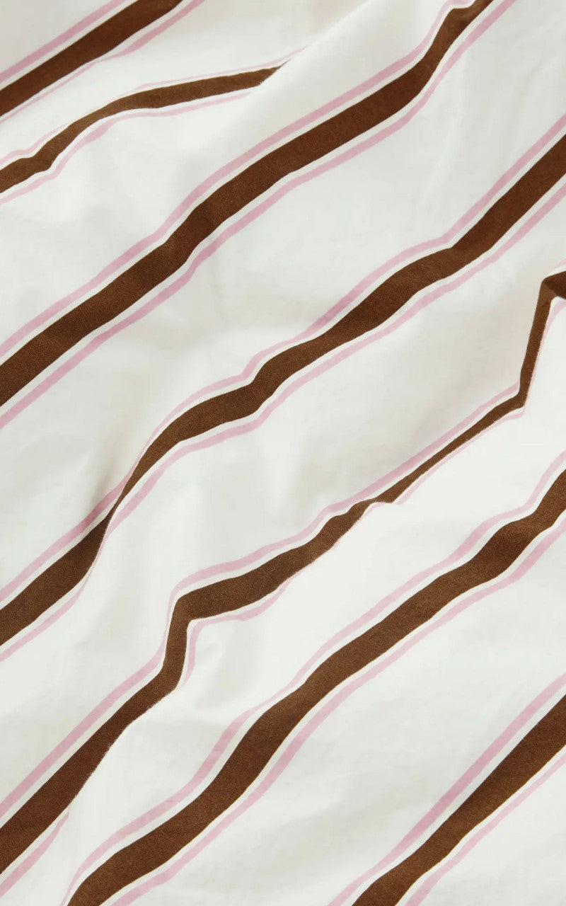 TEKLA Percale Bedding Single Duvet Cover Anholt Stripes