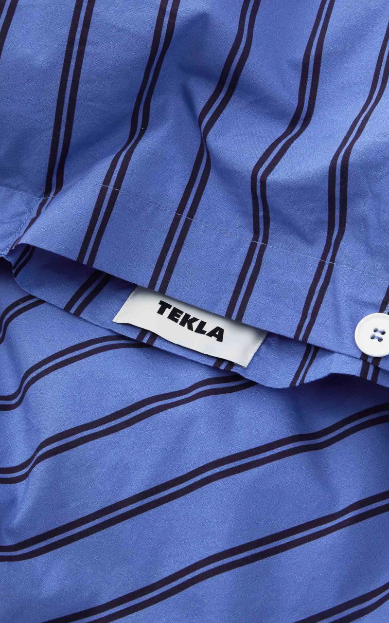 TEKLA Percale Bedding Single Duvet Cover Boro Stripes