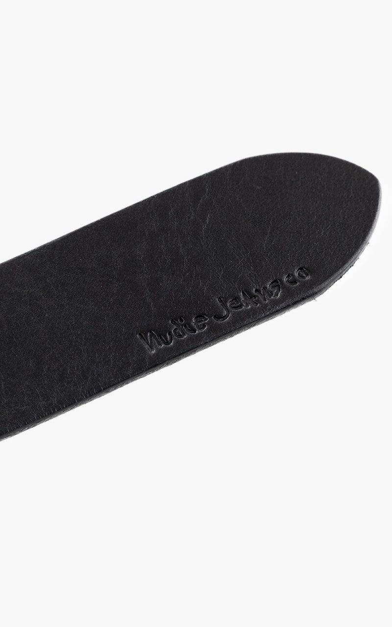 Nudie Jeans Pedersson Leather Belt Black