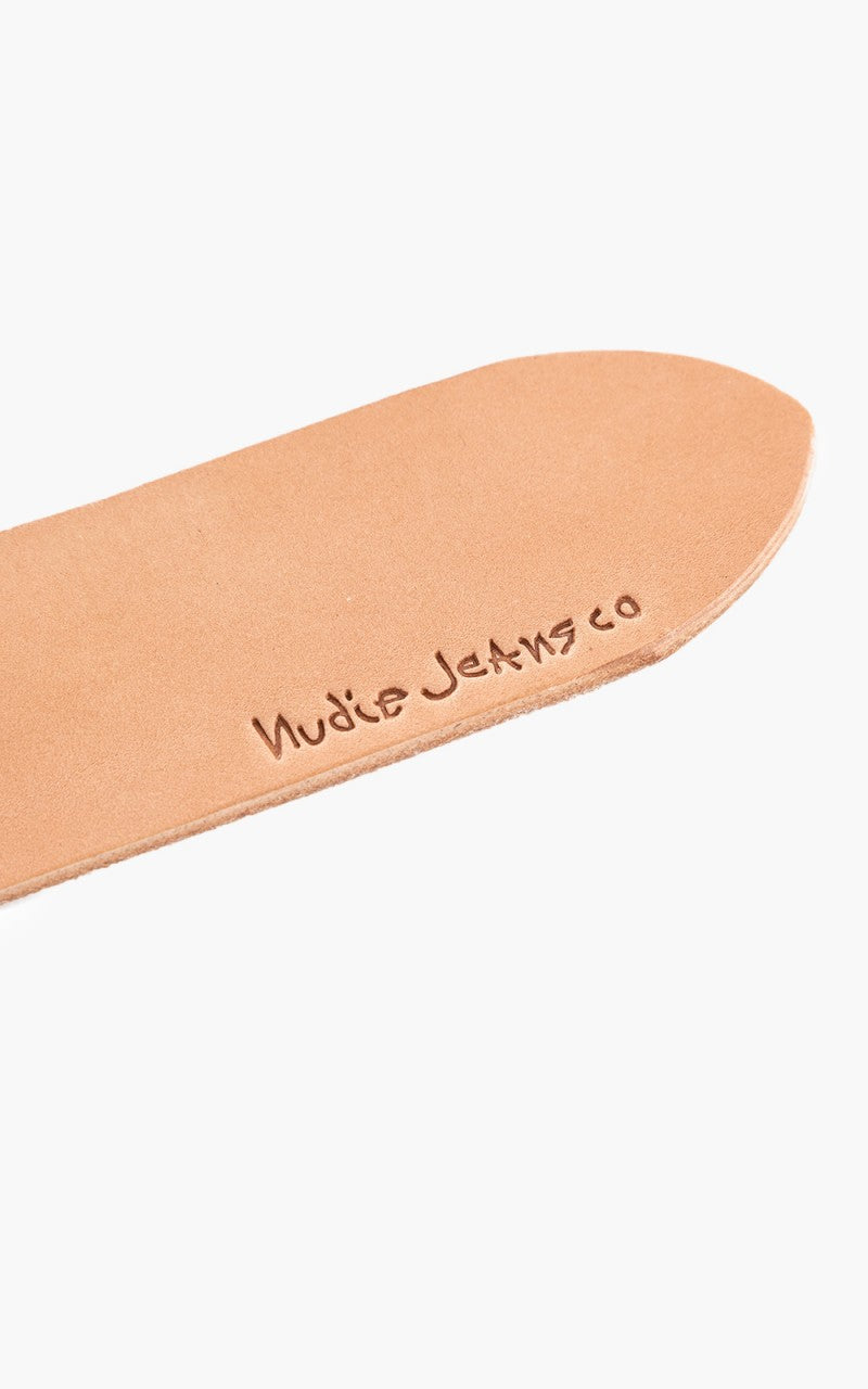 Nudie Jeans Pedersson Leather Belt Natural