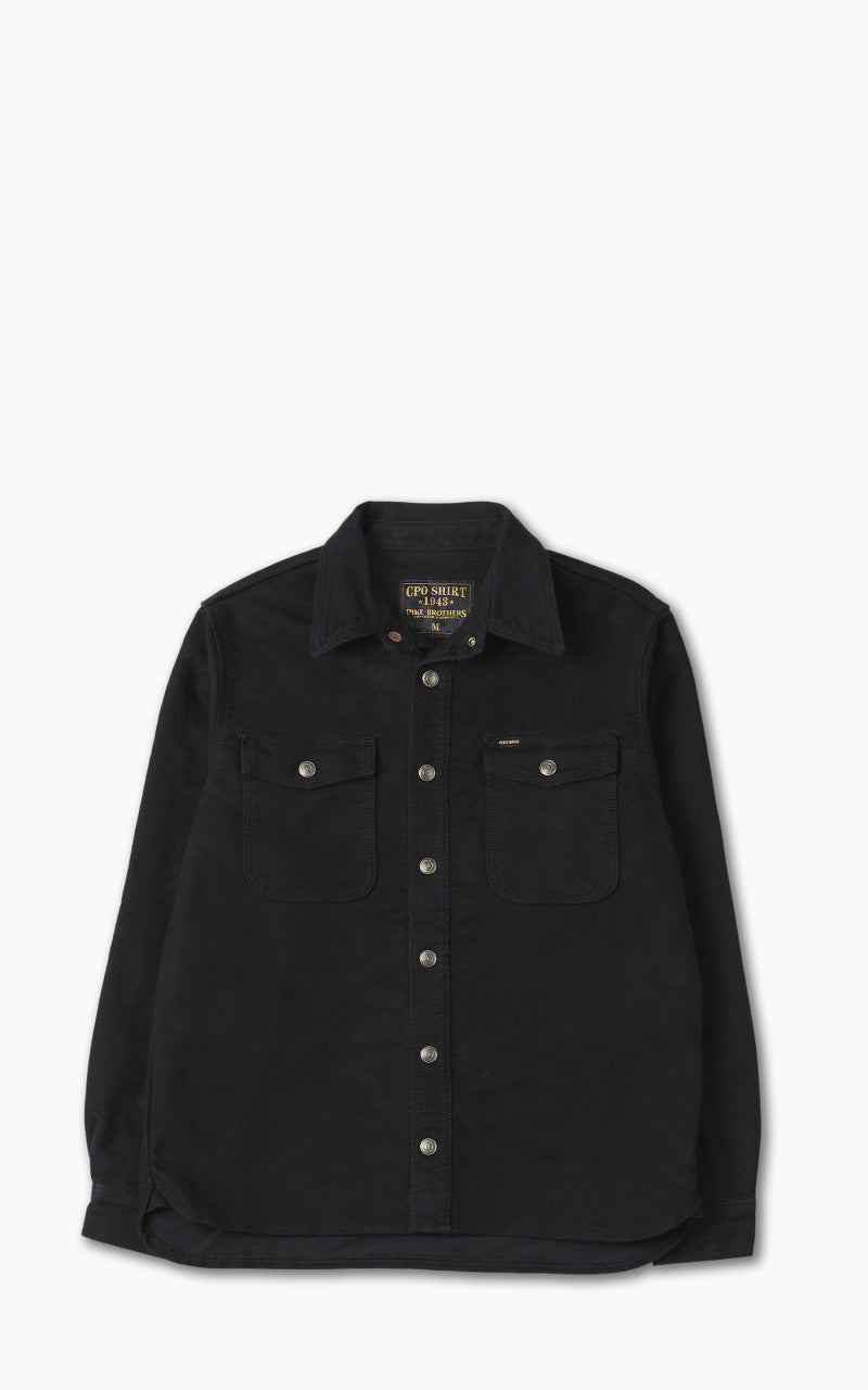 Pike Brothers 1943 CPO Shirt Moleskin Sulphur Black