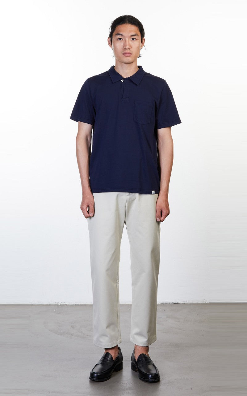 Merz b. Schwanen PLP02 Polo Pocket Shirt Deep Blue