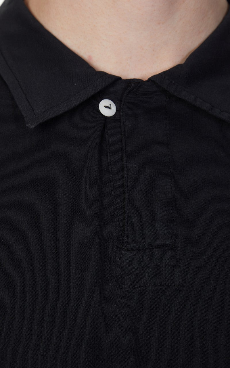 Merz b. Schwanen PLP02 Polo Pocket Shirt Deep Black