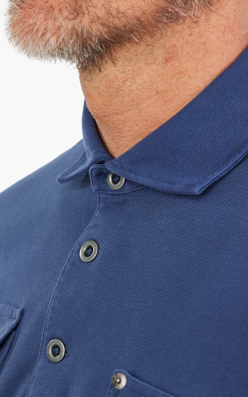 Polo Ralph Lauren Classic Fit Mesh Pocket Polo Shirt Blue