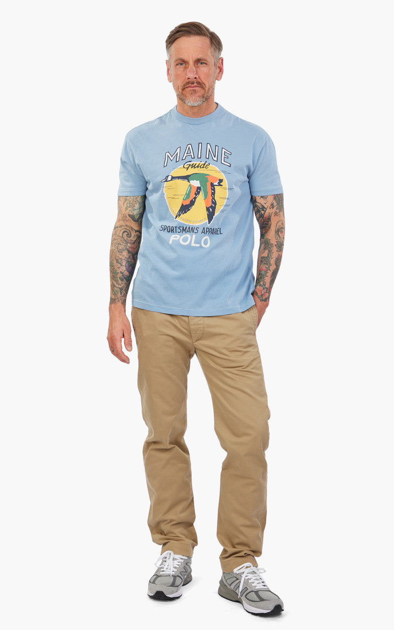 Polo Ralph Lauren Classic Fit Graphic Jersey T-Shirt Blue