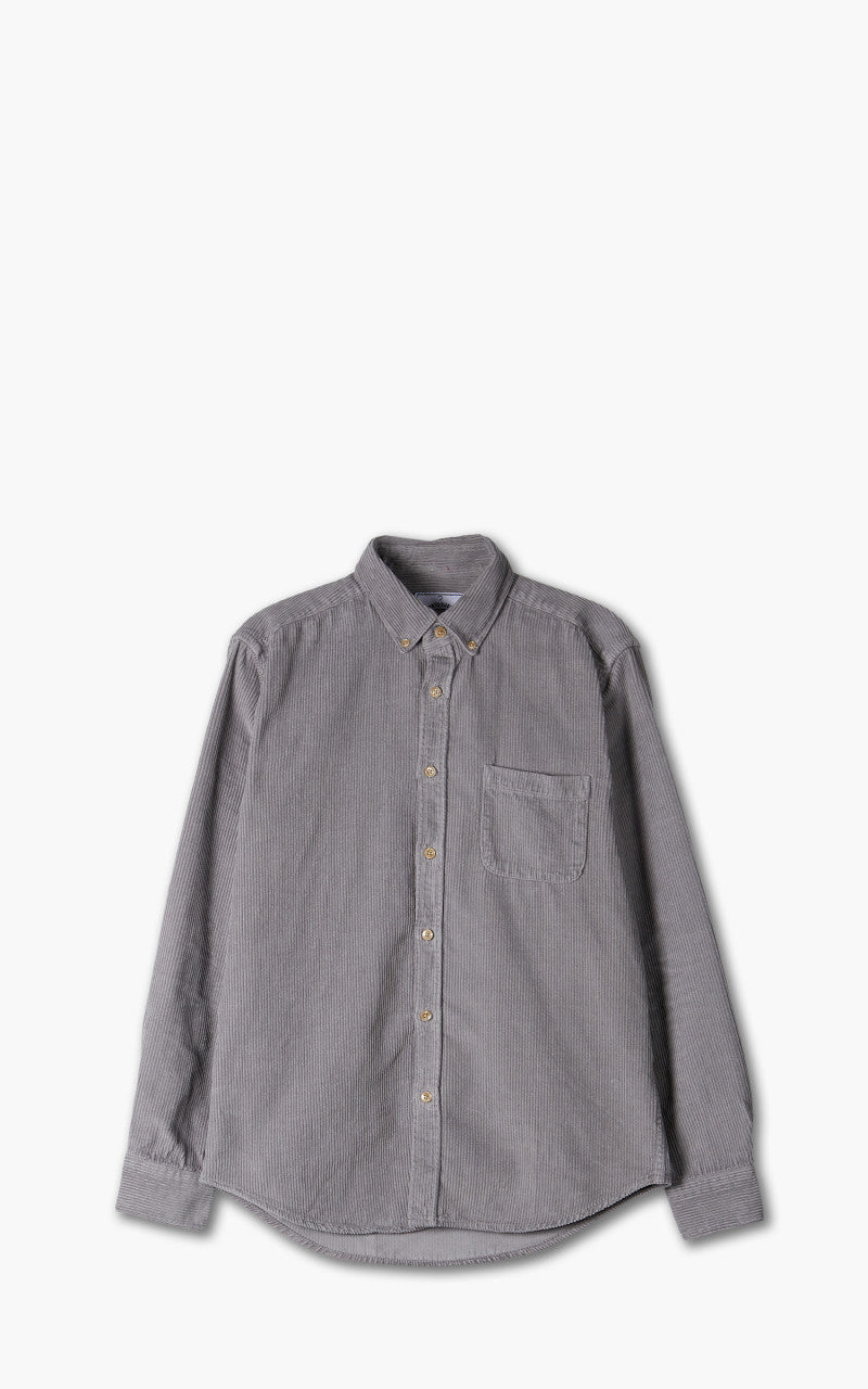 Portuguese Flannel Lobo Corduroy Shirt Grey