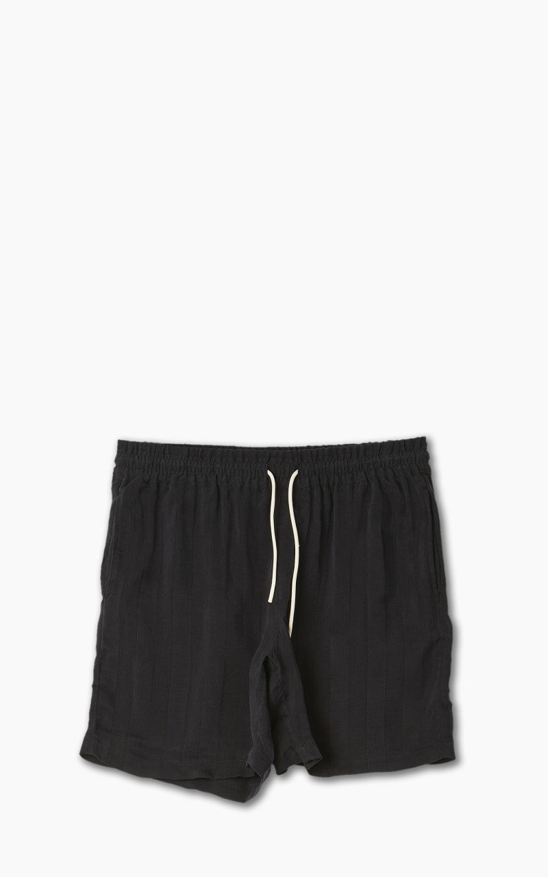 Portuguese Flannel Cupro Shorts Black