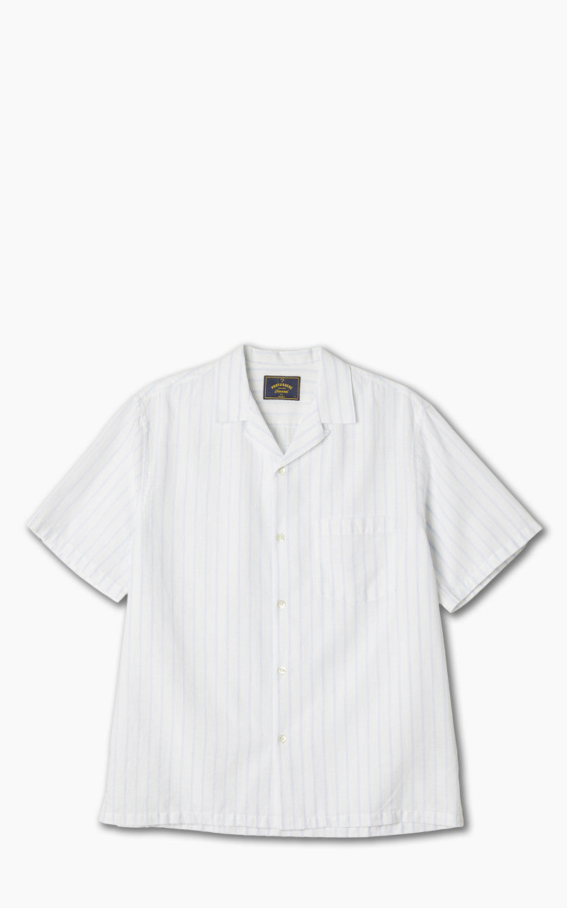 Portuguese Flannel Beach Cabin Camp Collar Shirt Sky