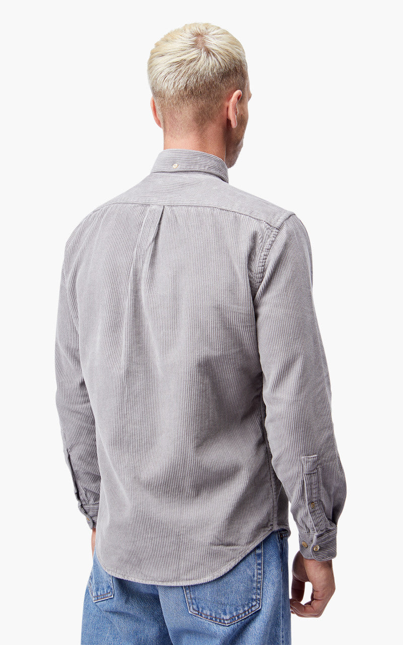 Portuguese Flannel Lobo Corduroy Shirt Grey