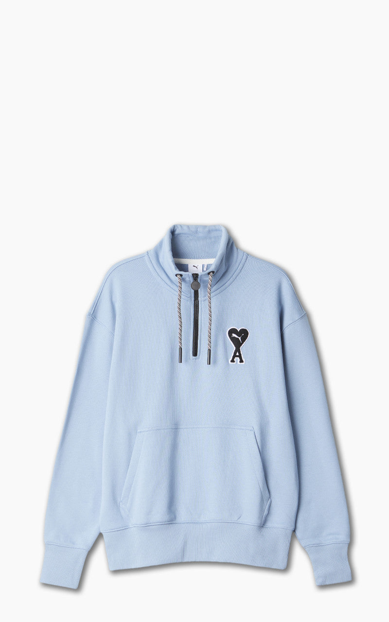 Puma x AMI Half-Zip Sweatshirt Faded Denim