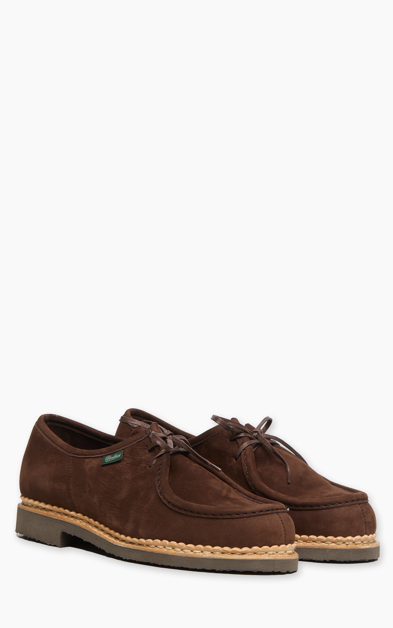 Paraboot Micka Derby Taurillon Nubuck Chocolat