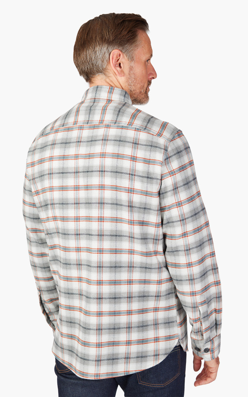 Pendleton Burnside Flannel Shirt Birch/Grey/Red Plaid
