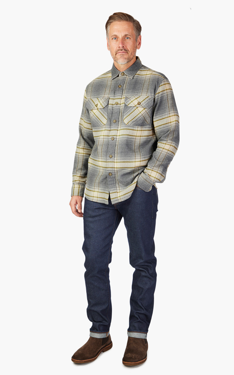 Pendleton Burnside Flannel Shirt Tan/Oxford/Olive Plaid