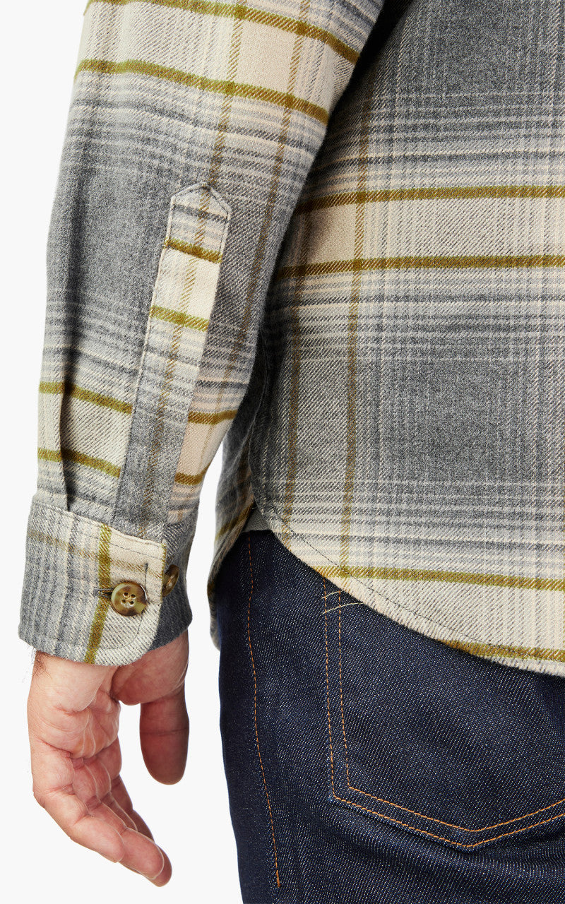 Pendleton Burnside Flannel Shirt Tan/Oxford/Olive Plaid
