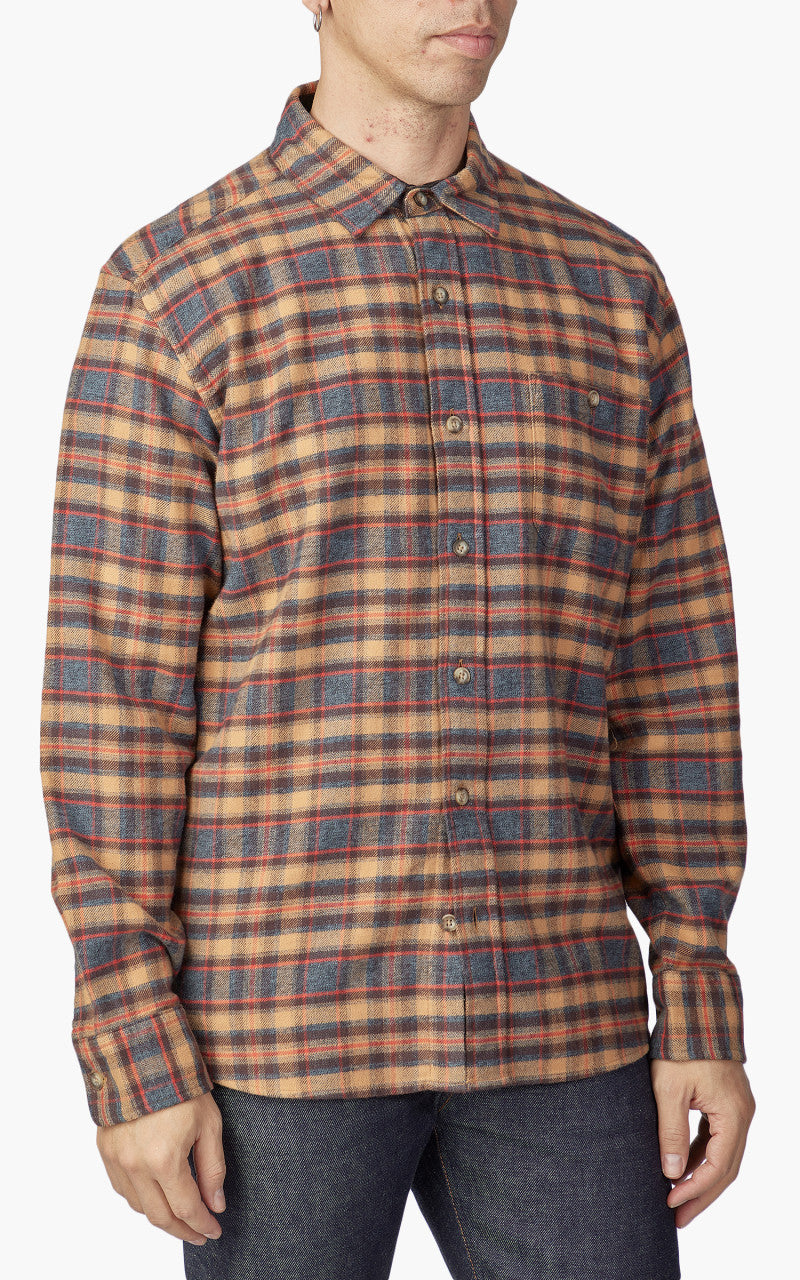 Pendleton Fremont Flannel Shirt Brown/Black/Red Plaid