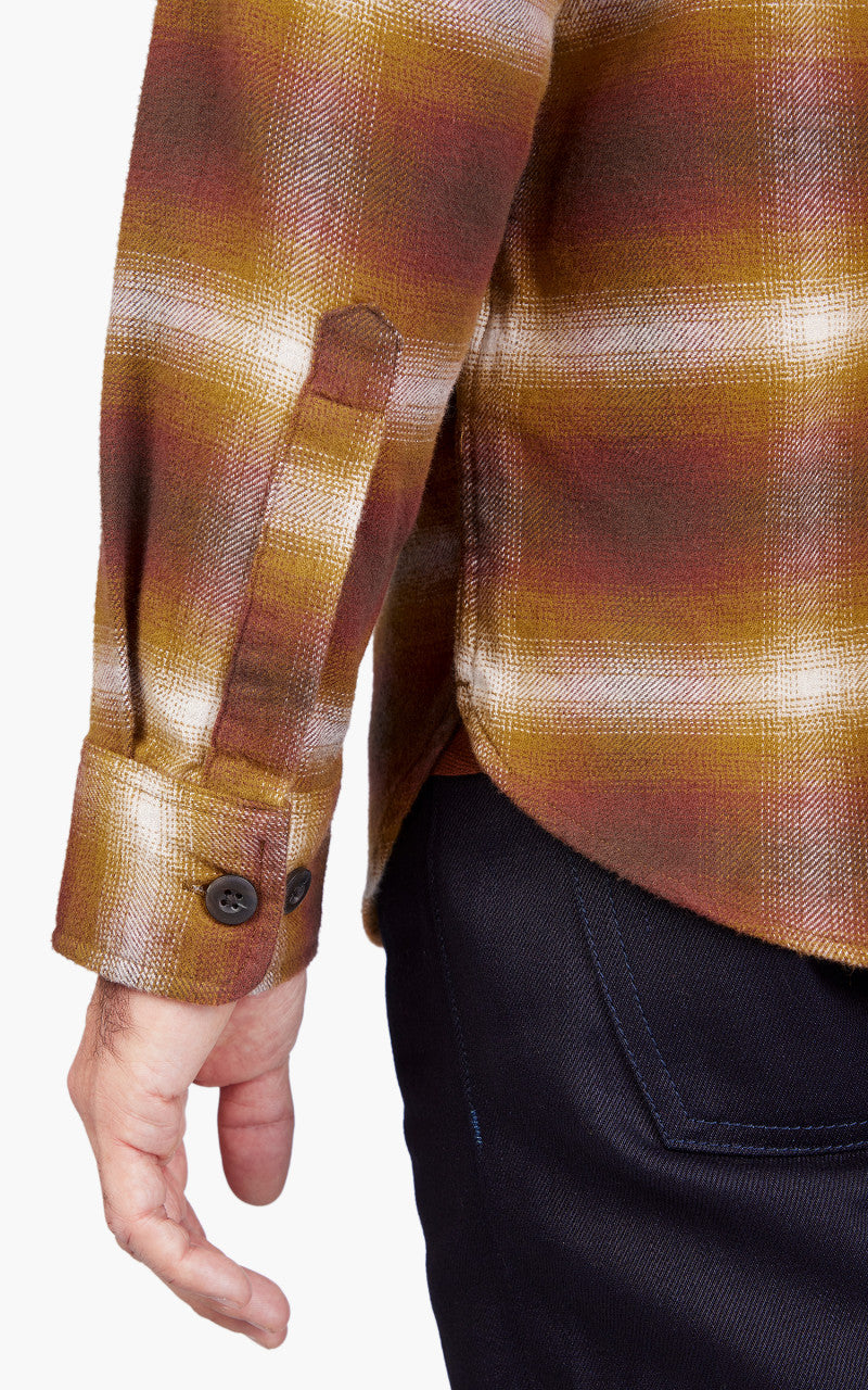 Pendleton Burnside Flannel Shirt Brown/Ochre/Ecru Plaid