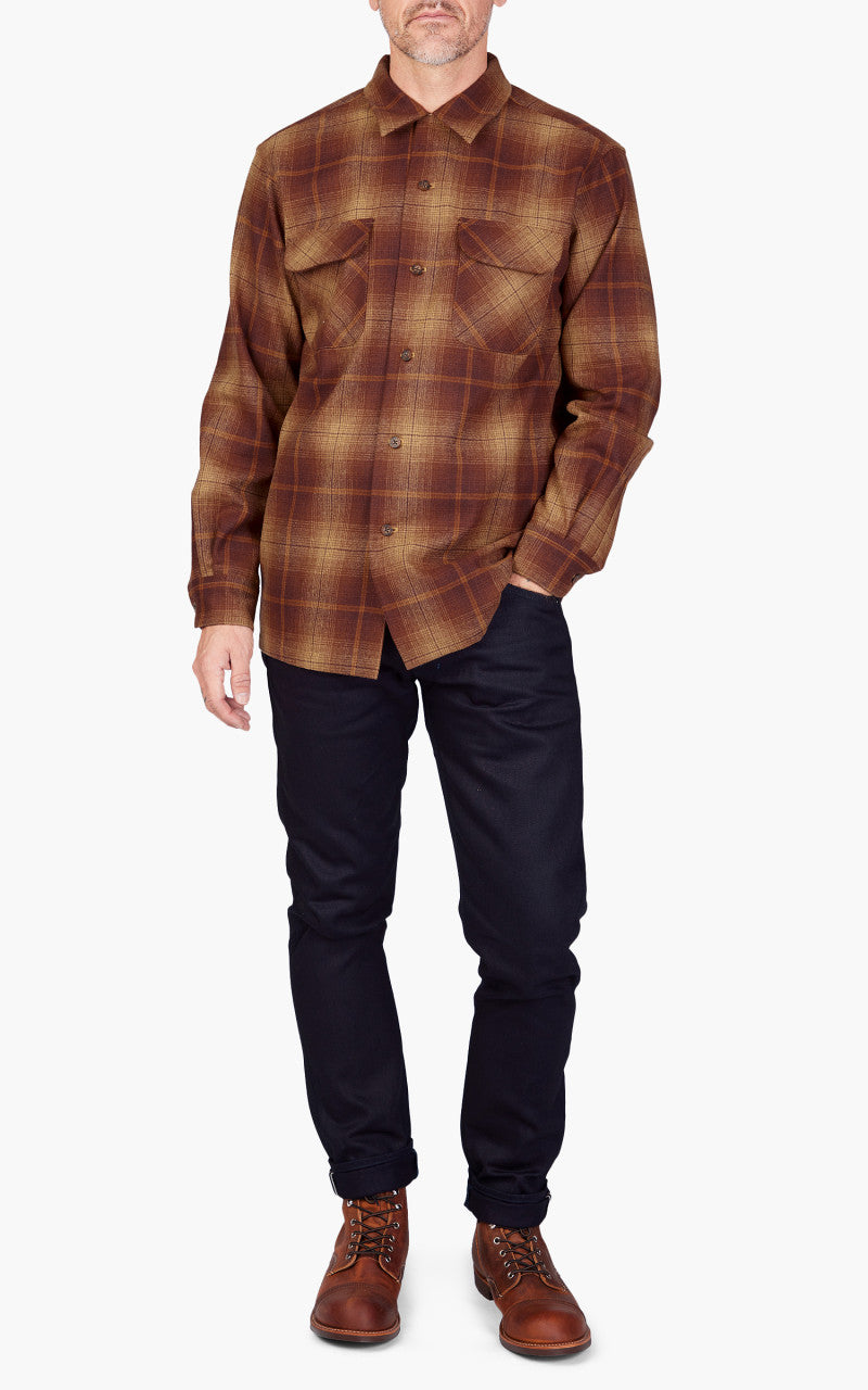 Pendleton Original Board Shirt Gold/Rust Ombre