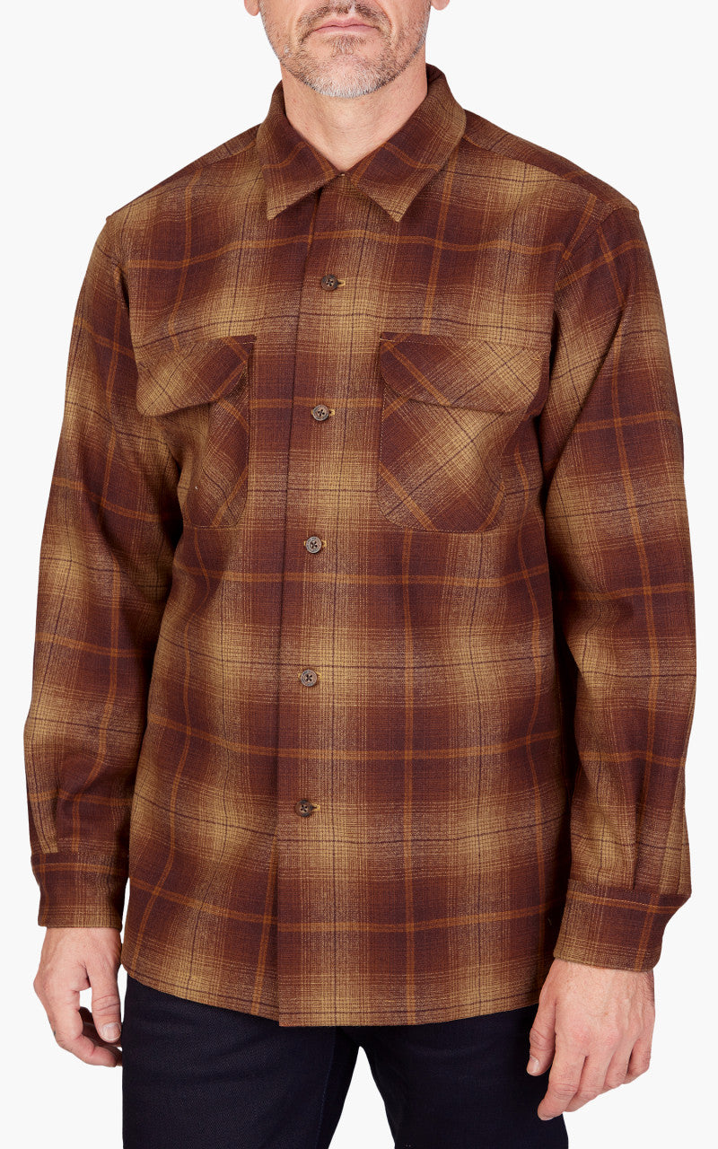Pendleton Original Board Shirt Gold/Rust Ombre