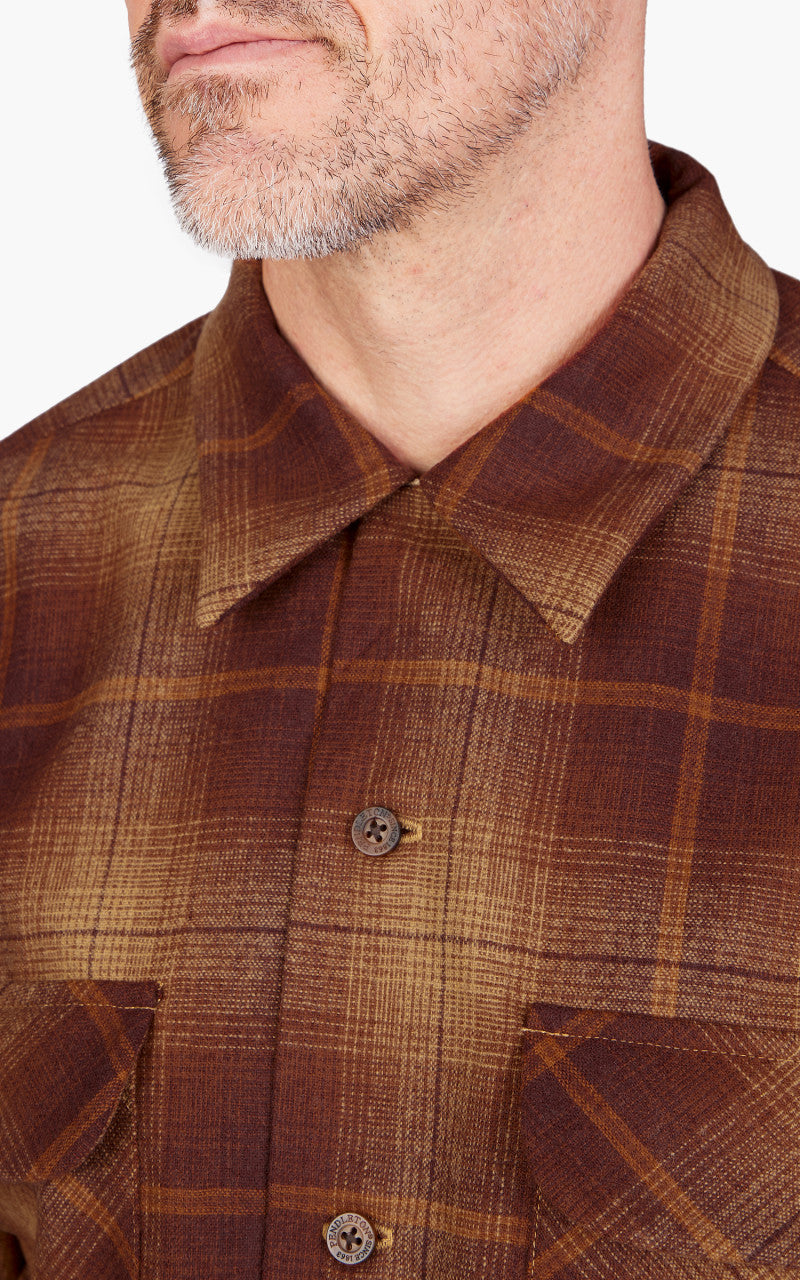 Pendleton Original Board Shirt Gold/Rust Ombre