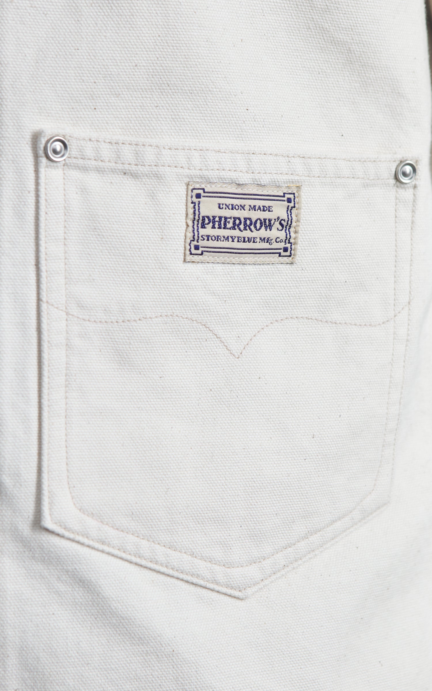 Pherrow's 222WJ Cotton Duck Work Jacket Natural