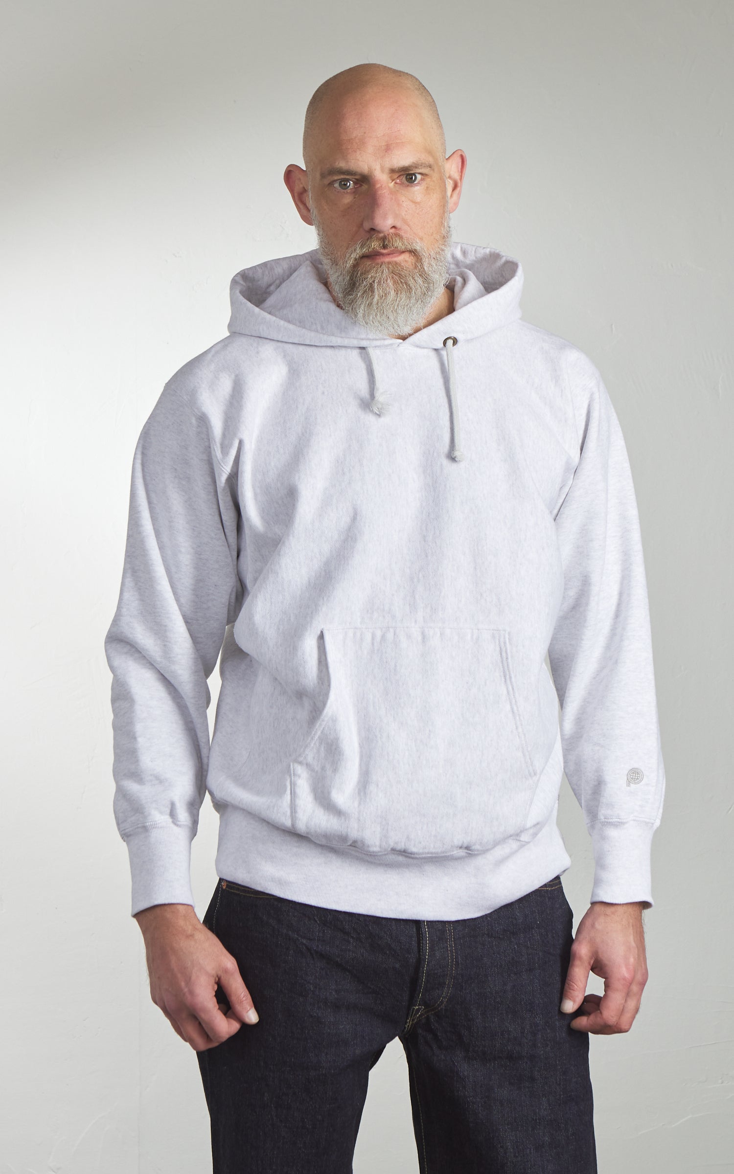 Pherrow's 25W-PRHP Heavyweight Pullover Hoodie Oatmeal