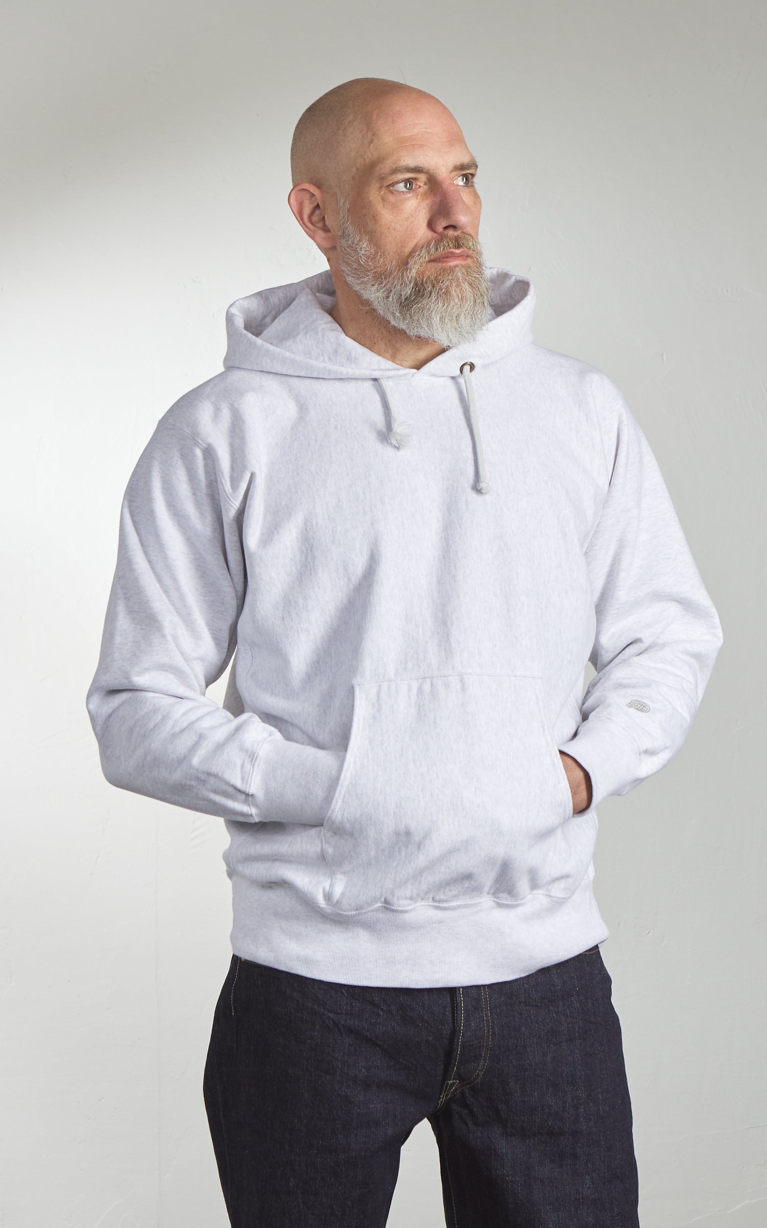 Pherrow's 25W-PRHP Heavyweight Pullover Hoodie Oatmeal