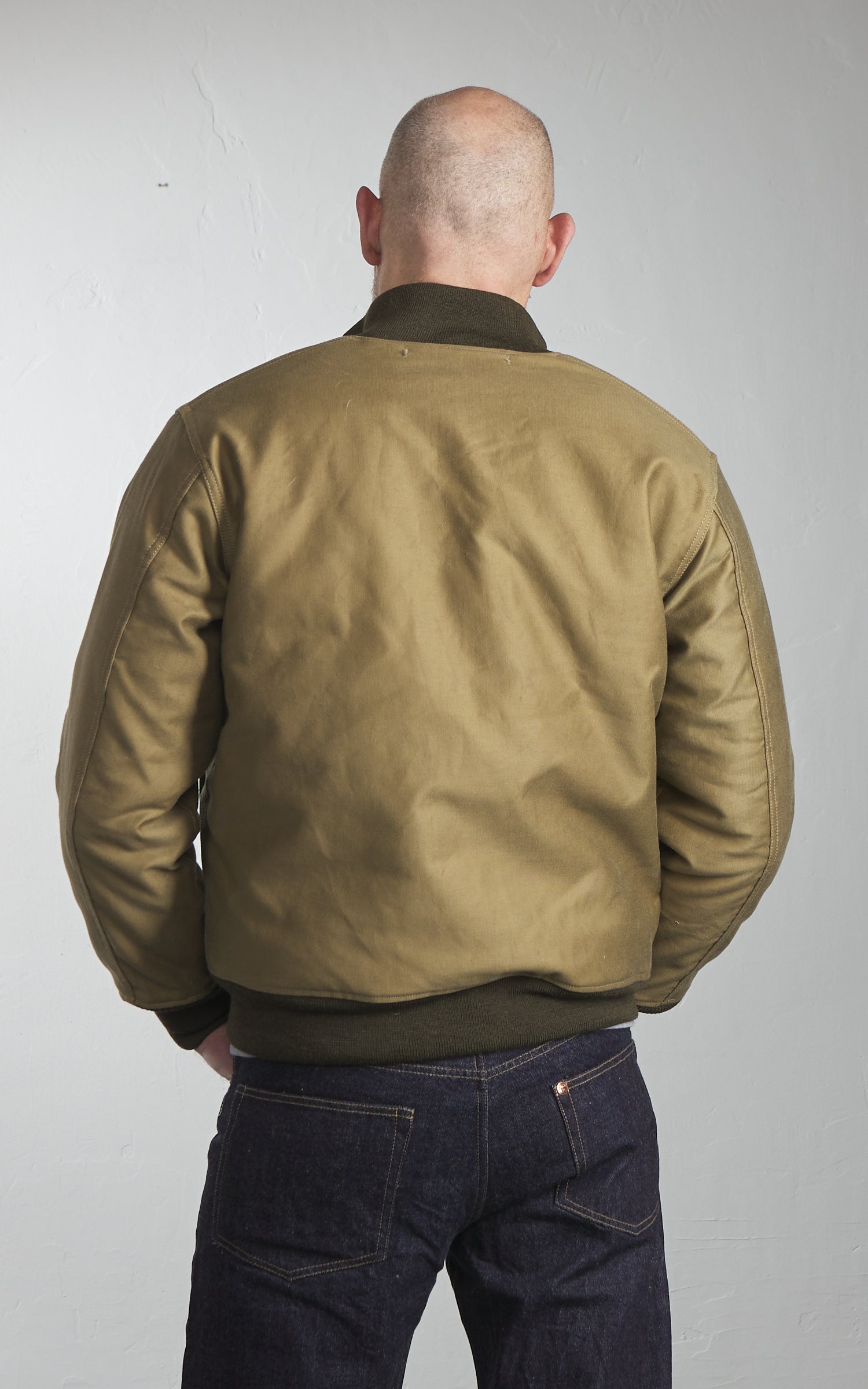Pherrow's 25W-P1168DJ Deck Jacket Alpaca Faded Khaki