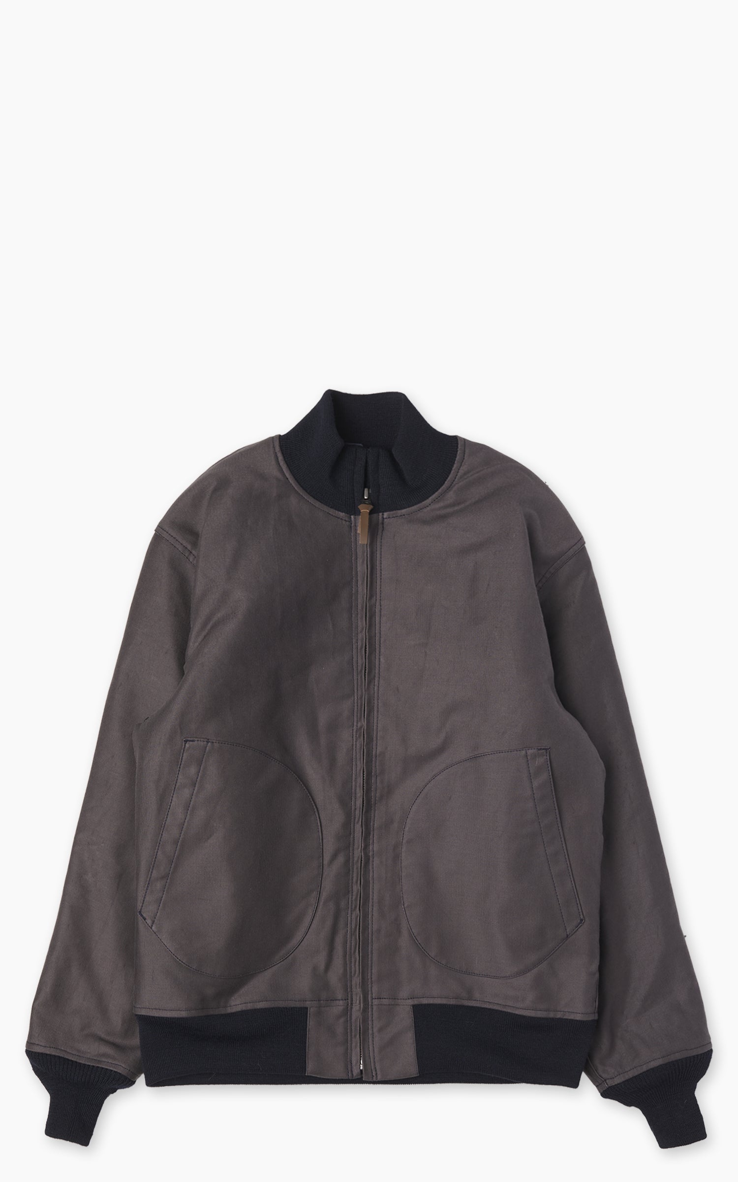 Pherrow's 25W-P1168DJ Deck Jacket Alpaca Faded Navy