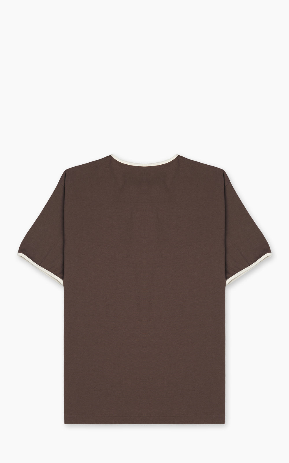 Pherrow's 26S-PPHT1 Henley Short Sleeve Brown
