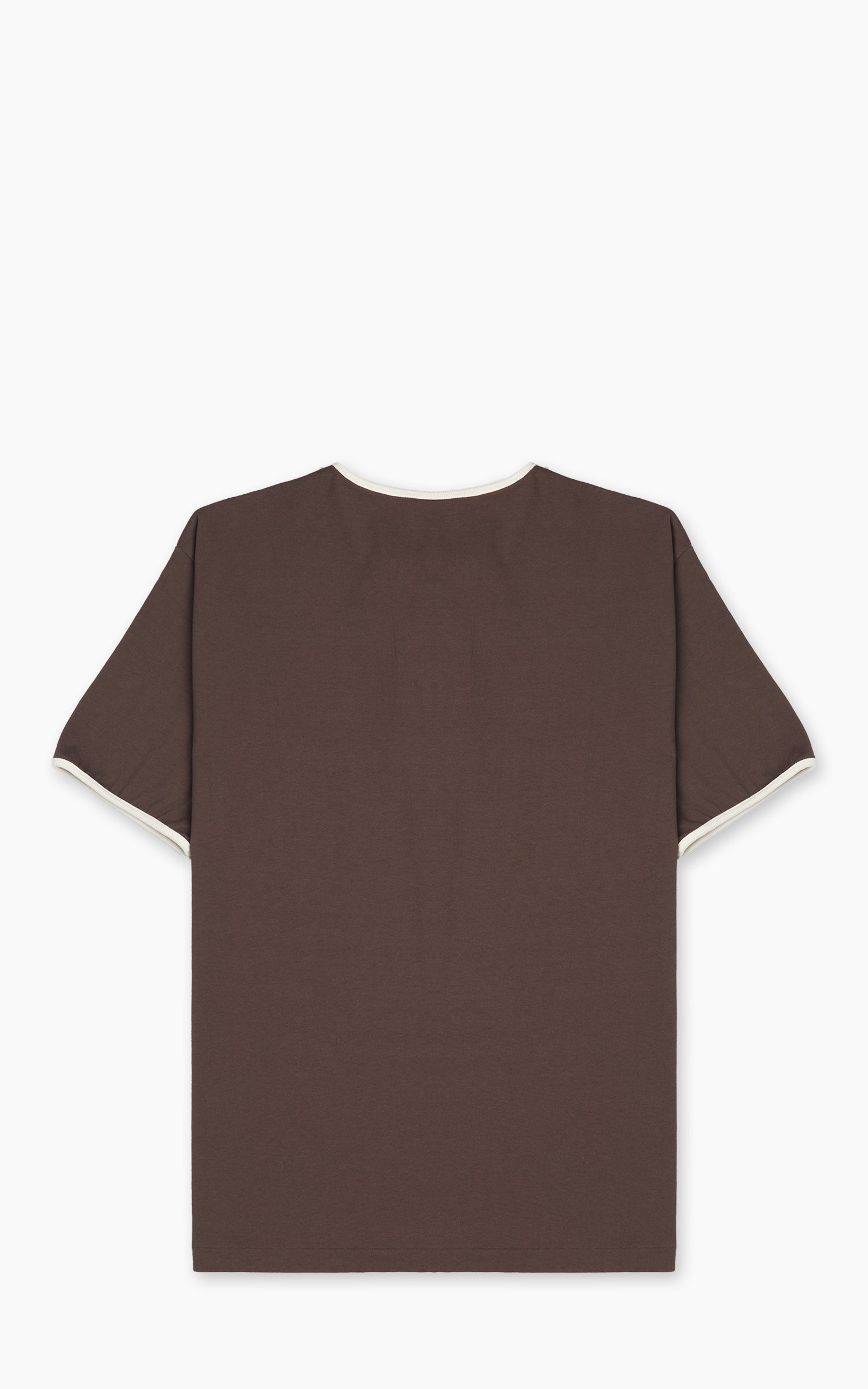 Pherrow's 26S-PPHT1 Henley Short Sleeve Brown