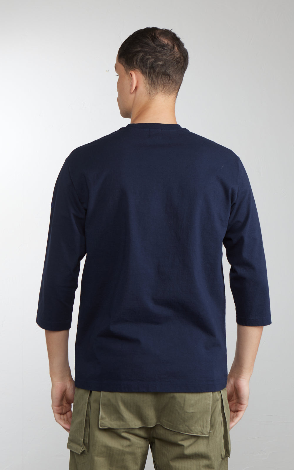 Pherrow's 26S-PTQS Three-Quarter Sleeve T-Shirt Navy