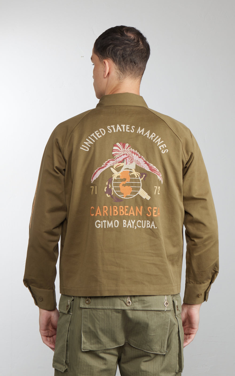 Pherrow's 26S-PVSJ1 Cuban Souvenir Jacket Olive