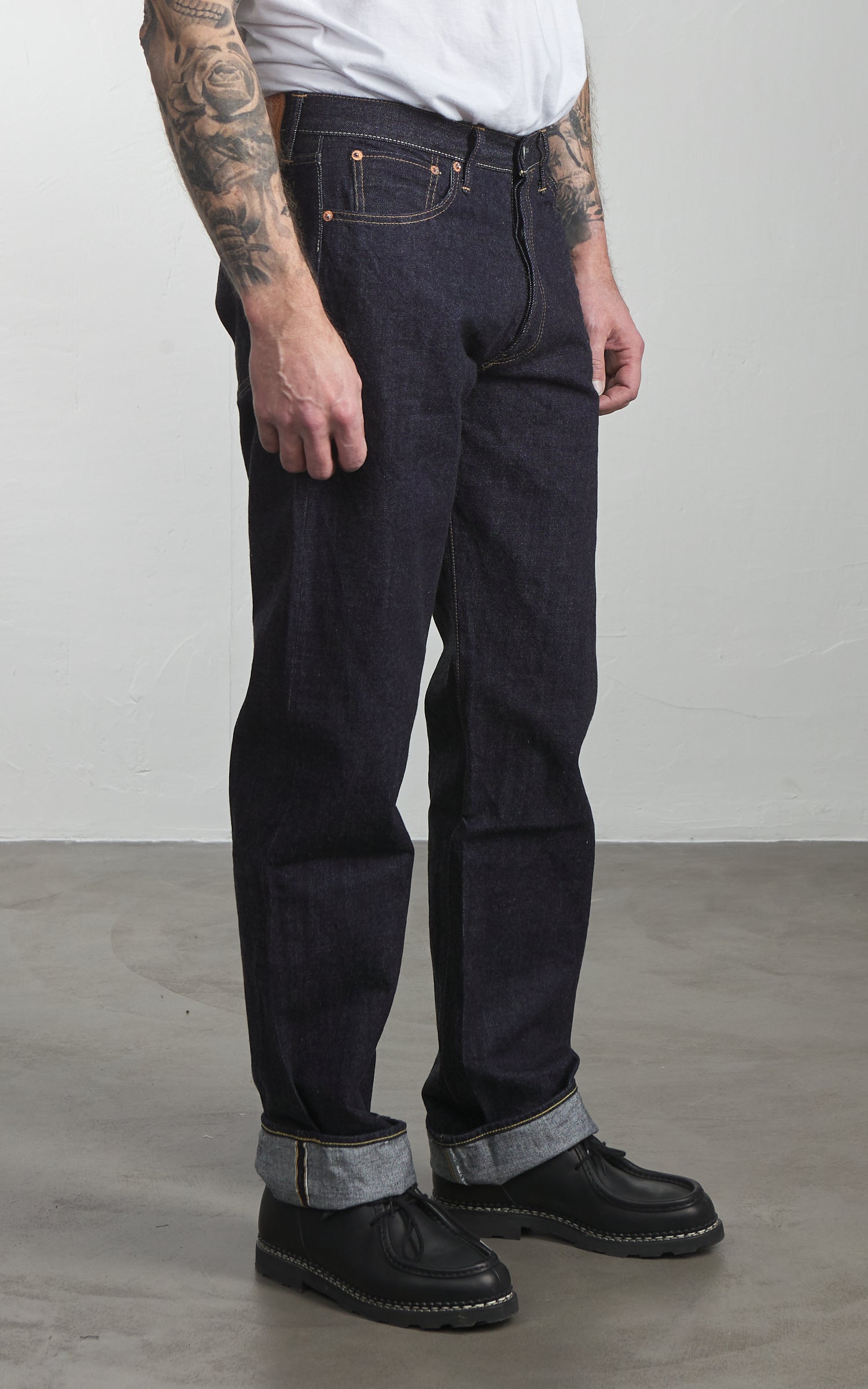 Pherrow's 521SW Straight Selvedge Jeans Indigo