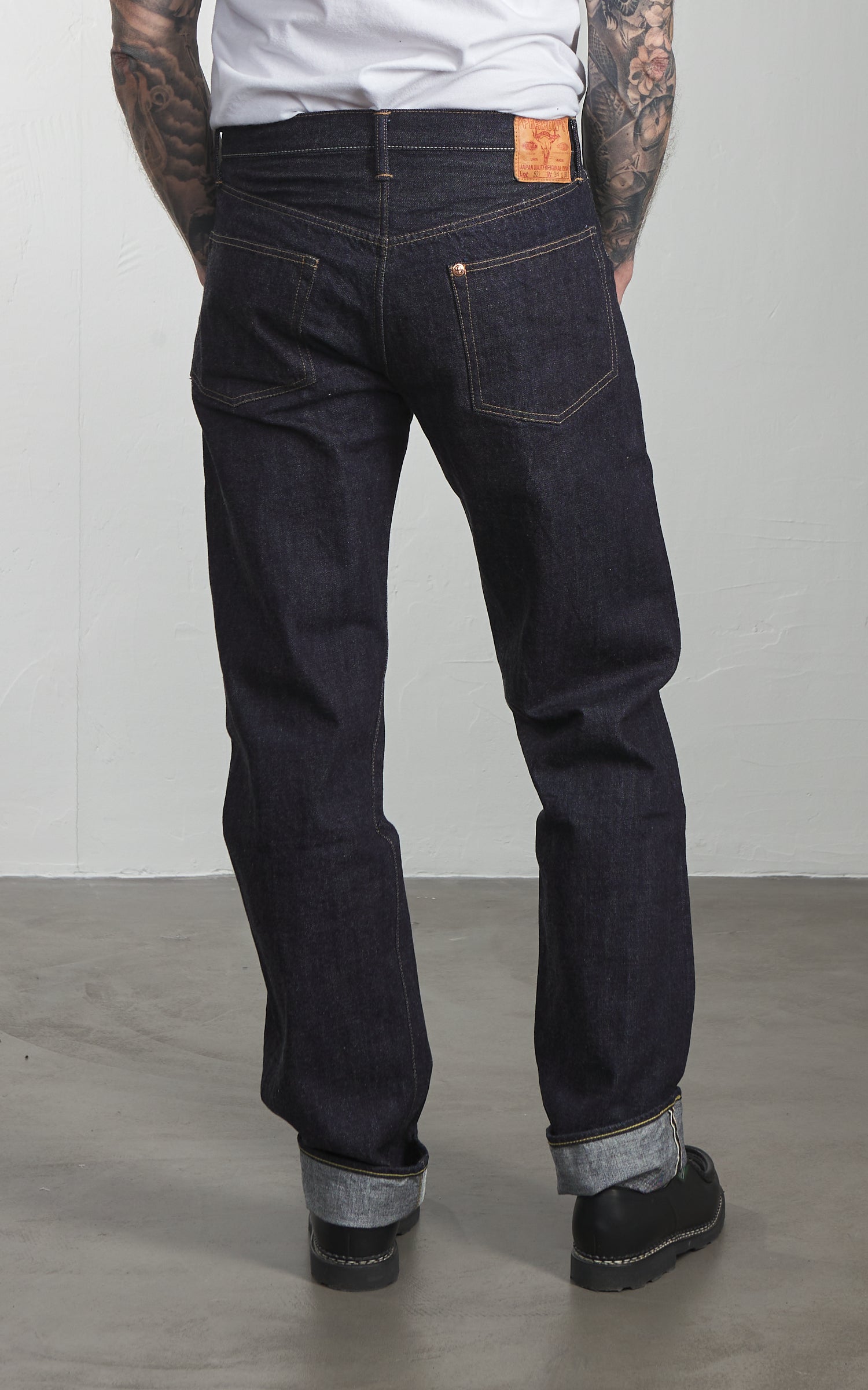 Pherrow's 521SW Straight Selvedge Jeans Indigo