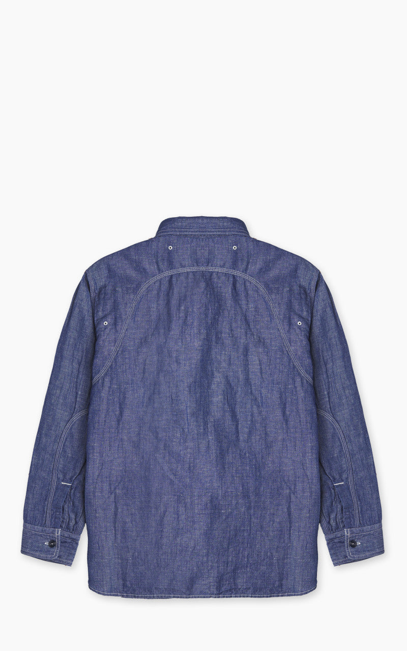Pherrow’s 770WS Chambray Work Shirt Blue