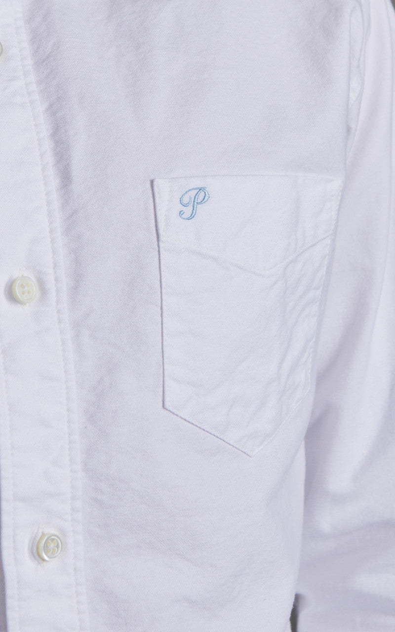 Pherrow’s PBD1 Button-Down Oxford Shirt White