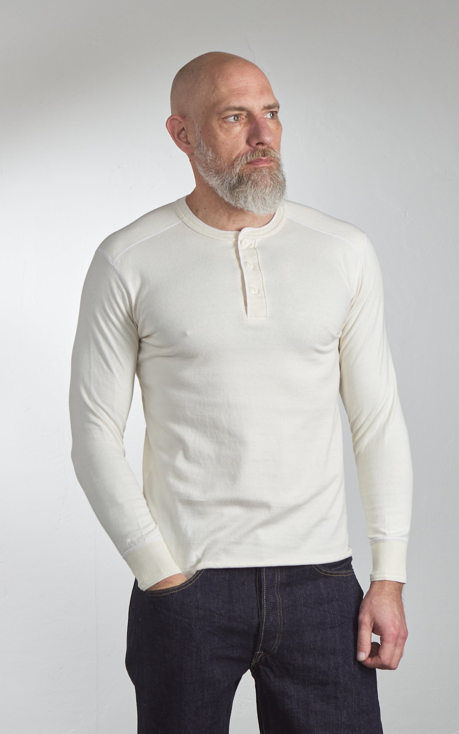 Pherrow's PCT2 Henley Longsleeve Oatmeal