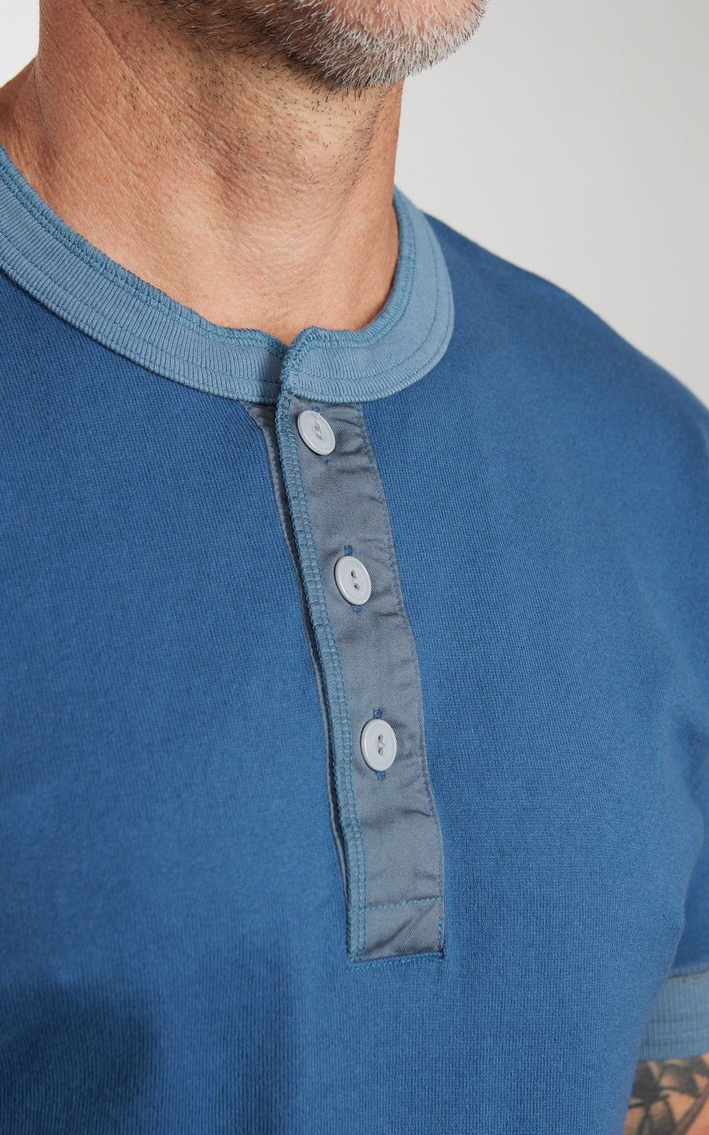 Pherrow's PCT2-S Henley Short Sleeve S.Blue
