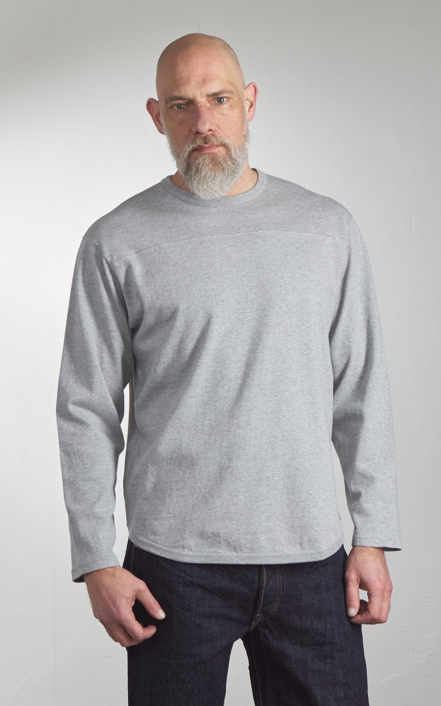 Pherrow's PLFT1 Football Longsleeve Tee Grey