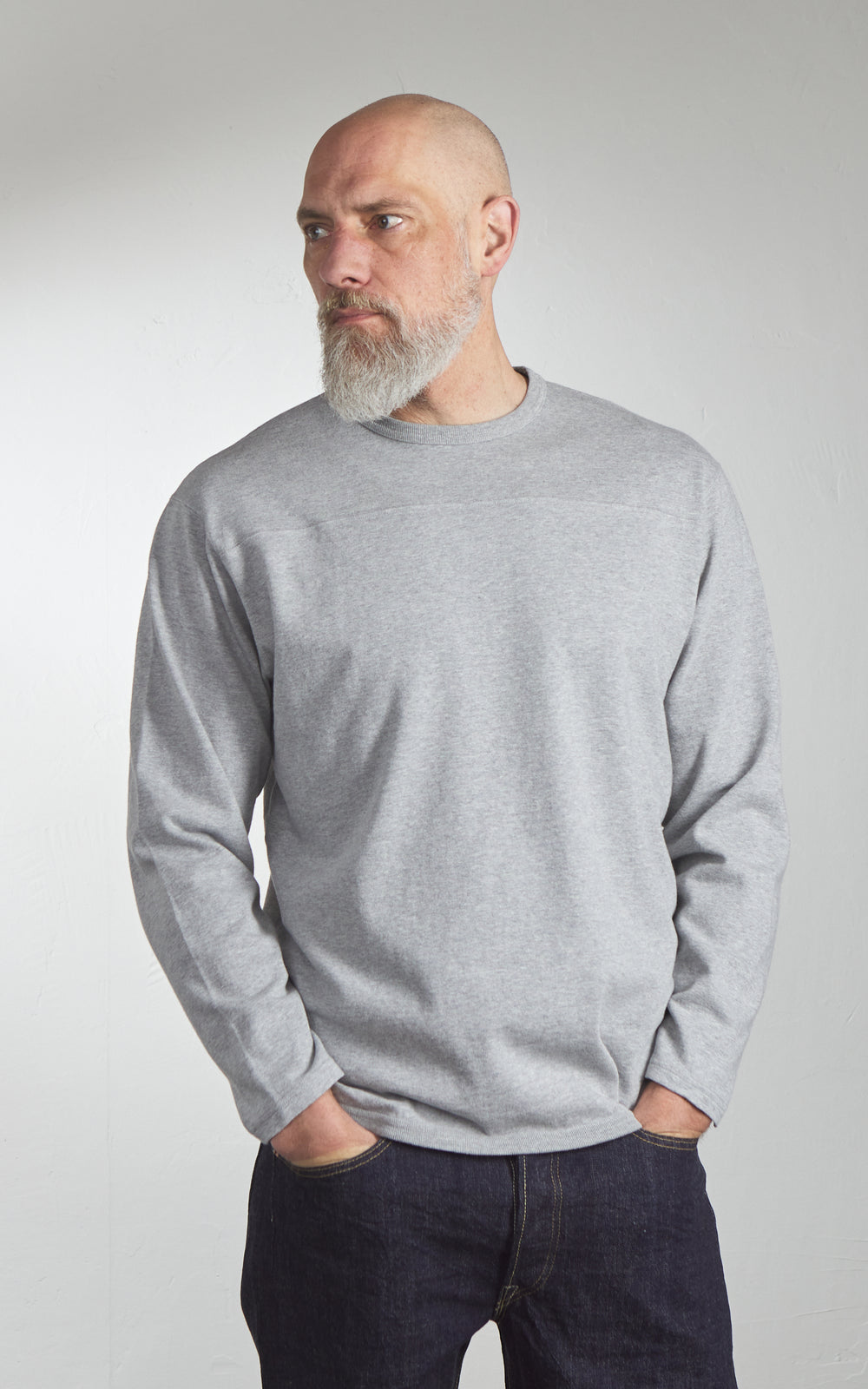 Pherrow's PLFT1 Football Longsleeve T-Shirt Grau