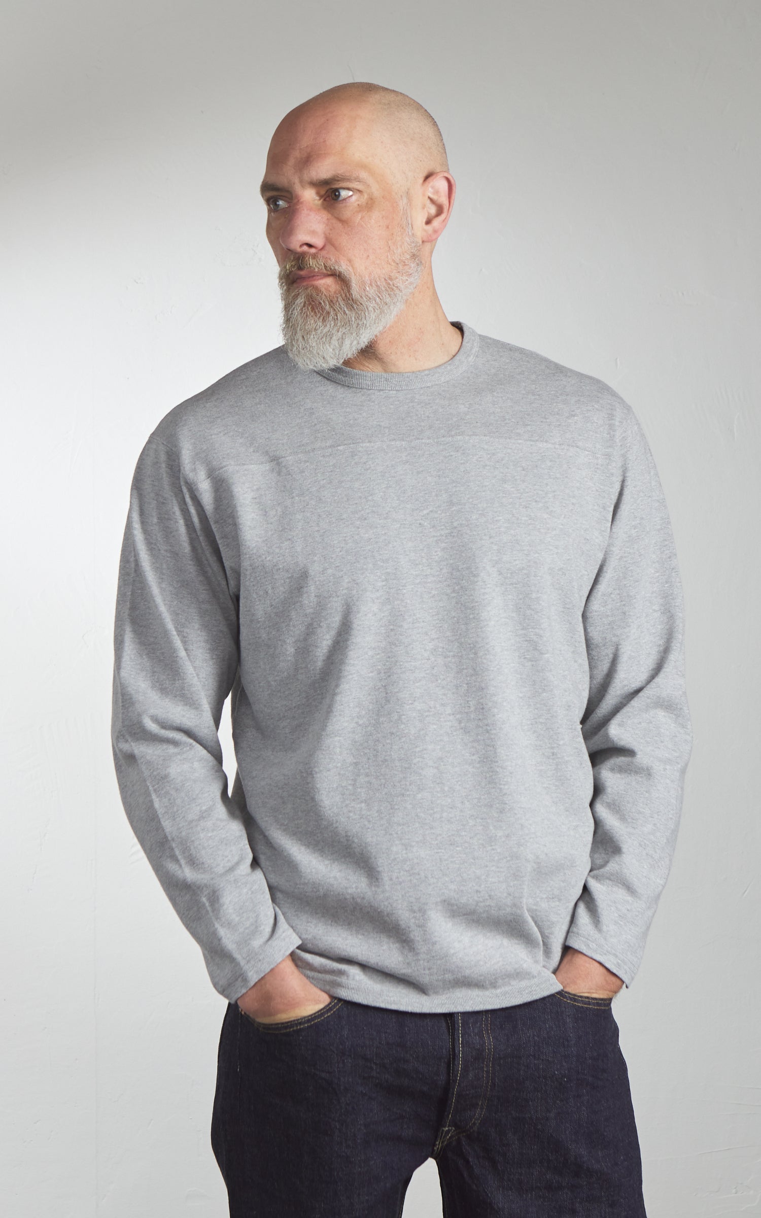 Pherrow's PLFT1 Football Longsleeve Tee Grey