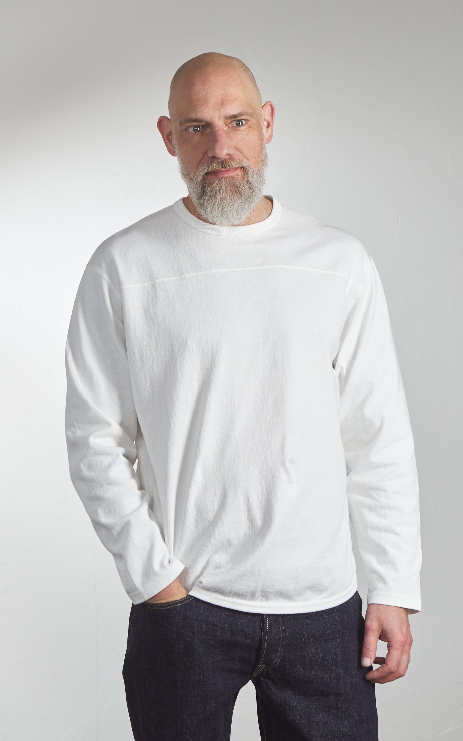 Pherrow's PLFT1 Football Longsleeve Tee White